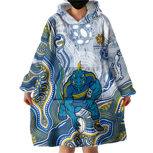 Parramatta Eels NAIDOC Week 2026 Wearable Blanket Hoodie First Nations of Australia Aboriginal Mascot Rugby