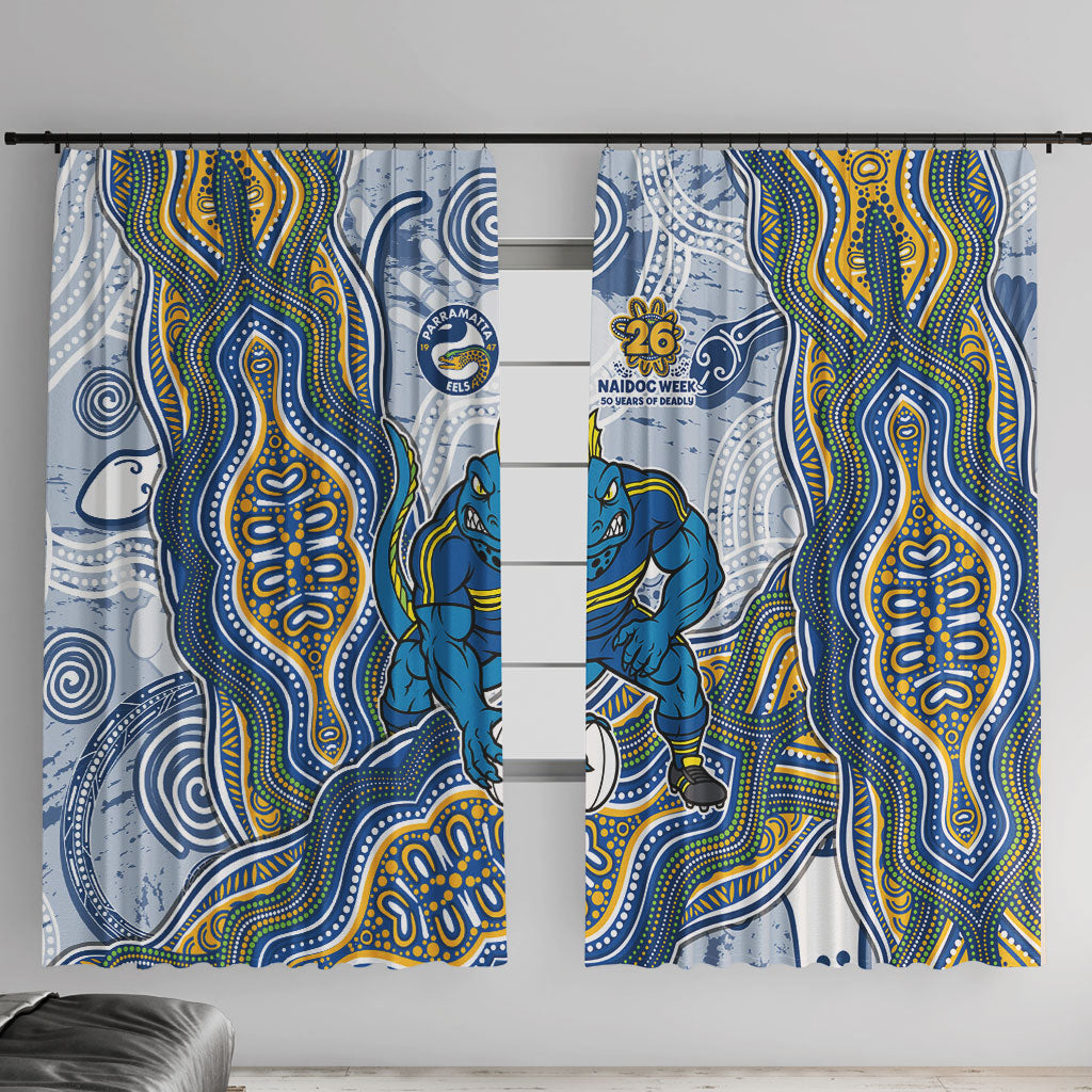 Parramatta Eels NAIDOC Week 2026 Window Curtain First Nations of Australia Aboriginal Mascot Rugby