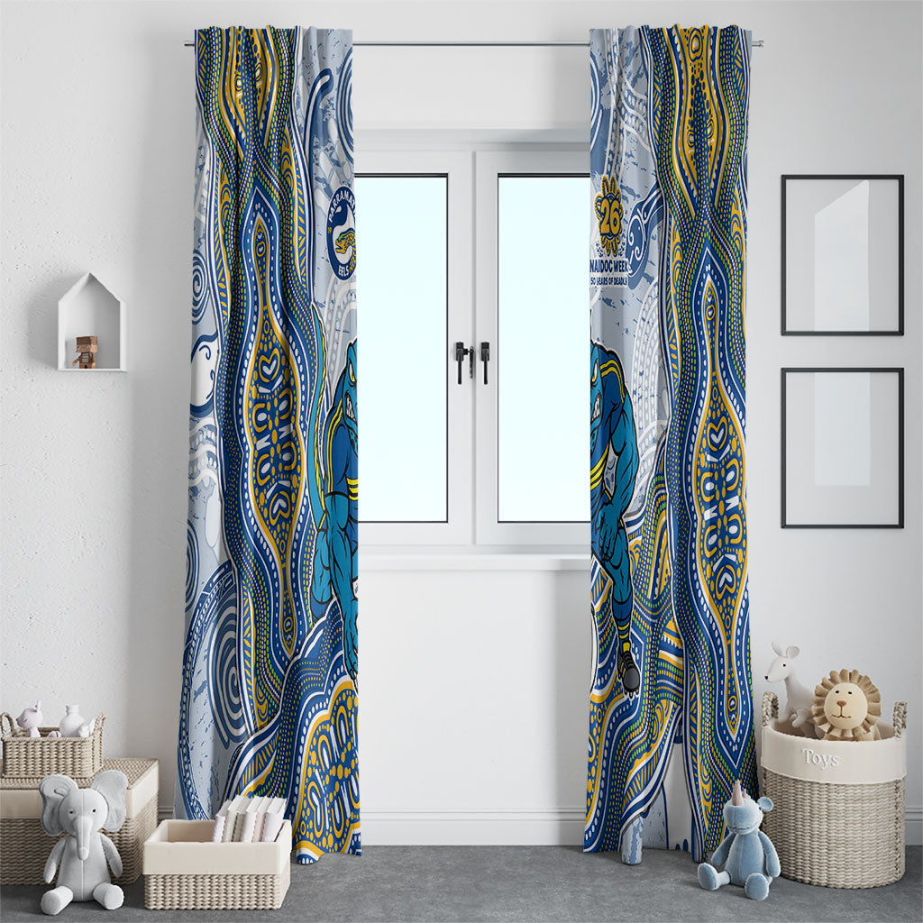 Parramatta Eels NAIDOC Week 2026 Window Curtain First Nations of Australia Aboriginal Mascot Rugby