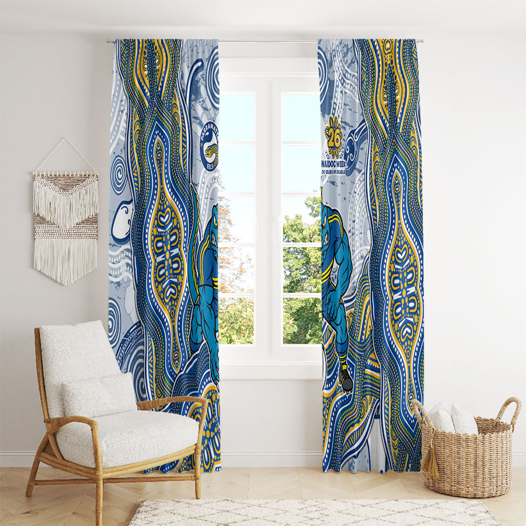 Parramatta Eels NAIDOC Week 2026 Window Curtain First Nations of Australia Aboriginal Mascot Rugby