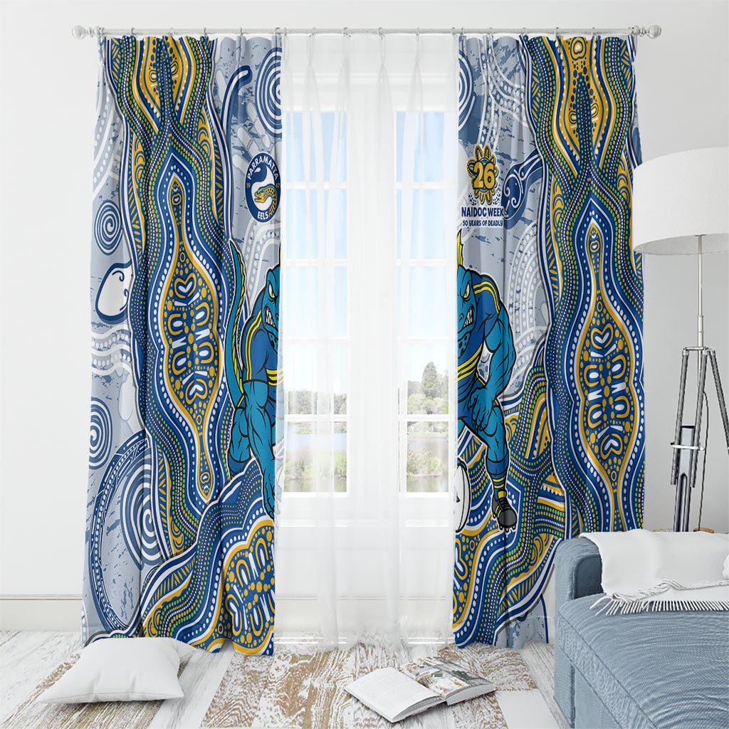 Parramatta Eels NAIDOC Week 2026 Window Curtain First Nations of Australia Aboriginal Mascot Rugby