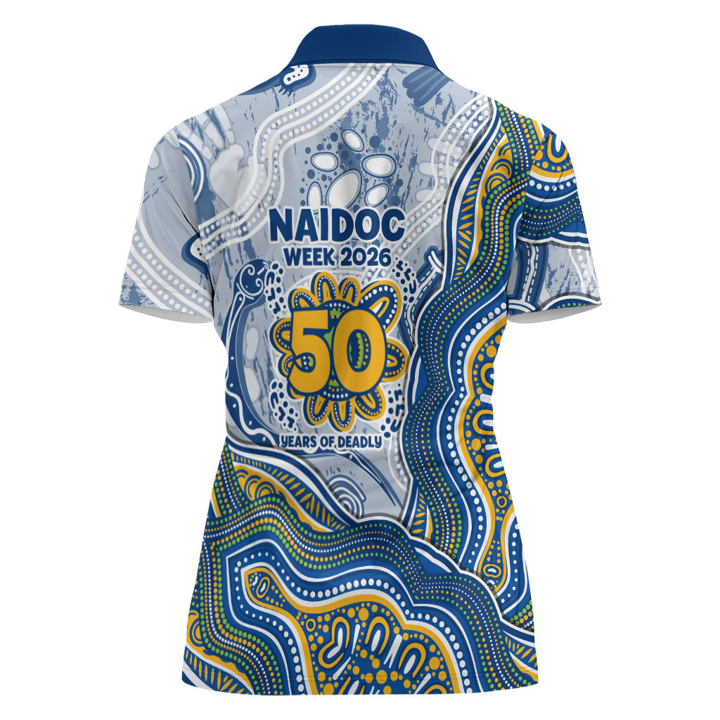 Parramatta Eels NAIDOC Week 2026 Women Polo Shirt First Nations of Australia Aboriginal Mascot Rugby