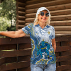Parramatta Eels NAIDOC Week 2026 Women Polo Shirt First Nations of Australia Aboriginal Mascot Rugby