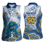 Parramatta Eels NAIDOC Week 2026 Women Sleeveless Polo Shirt First Nations of Australia Aboriginal Mascot Rugby