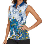 Parramatta Eels NAIDOC Week 2026 Women Sleeveless Polo Shirt First Nations of Australia Aboriginal Mascot Rugby