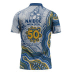 Parramatta Eels NAIDOC Week 2026 Zipper Polo Shirt First Nations of Australia Aboriginal Mascot Rugby