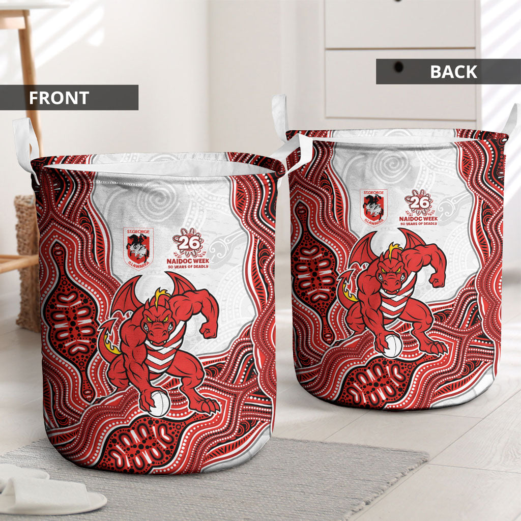 St. George Illawarra Dragons NAIDOC Week 2026 Laundry Basket First Nations of Australia Aboriginal Mascot Rugby