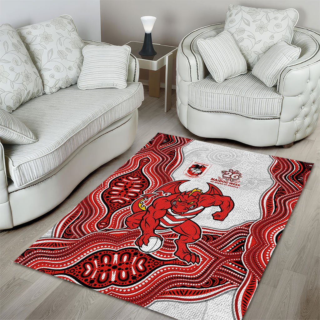St. George Illawarra Dragons NAIDOC Week 2026 Area Rug First Nations of Australia Aboriginal Mascot Rugby