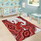 St. George Illawarra Dragons NAIDOC Week 2026 Area Rug First Nations of Australia Aboriginal Mascot Rugby