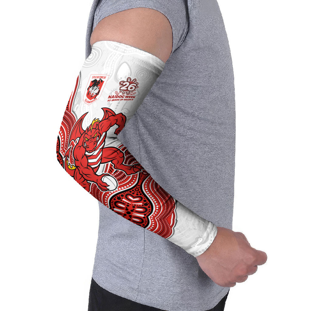 St. George Illawarra Dragons NAIDOC Week 2026 Arm Sleeves First Nations of Australia Aboriginal Mascot Rugby