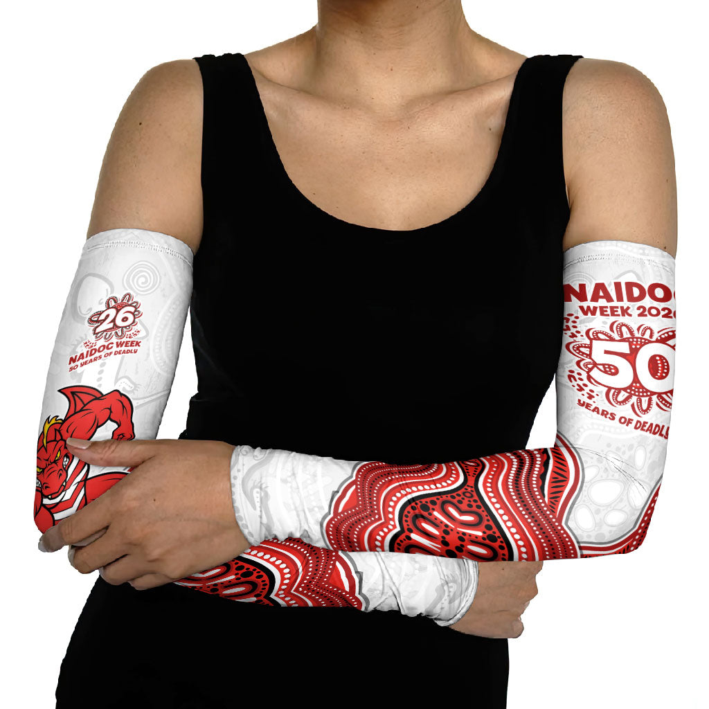 St. George Illawarra Dragons NAIDOC Week 2026 Arm Sleeves First Nations of Australia Aboriginal Mascot Rugby