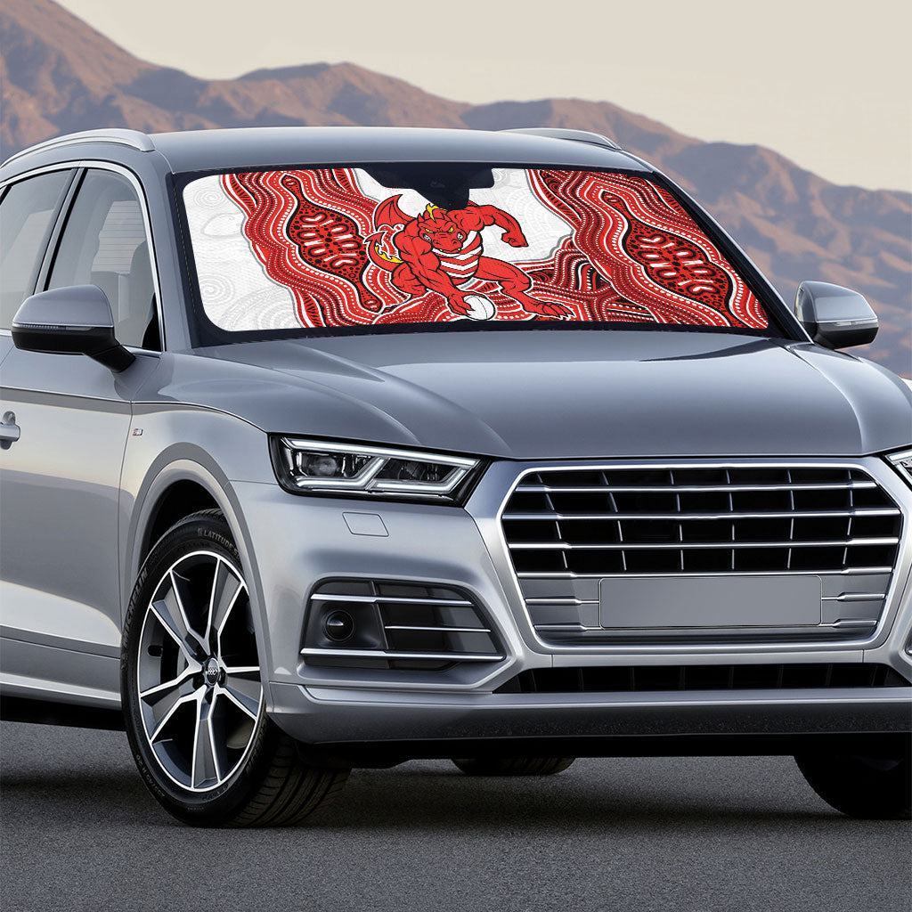 St. George Illawarra Dragons NAIDOC Week 2026 Auto Sun Shade First Nations of Australia Aboriginal Mascot Rugby