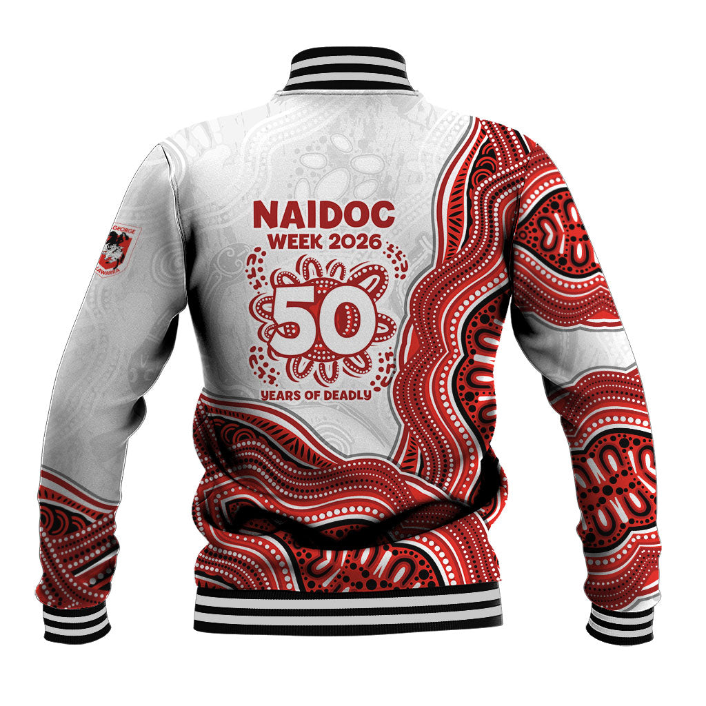 St. George Illawarra Dragons NAIDOC Week 2026 Baseball Jacket First Nations of Australia Aboriginal Mascot Rugby