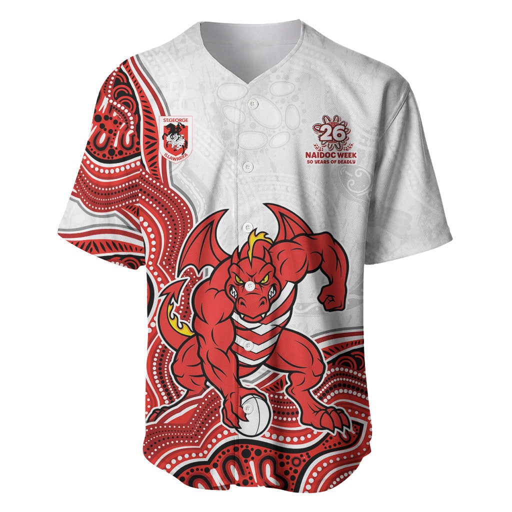 St. George Illawarra Dragons NAIDOC Week 2026 Baseball Jersey First Nations of Australia Aboriginal Mascot Rugby