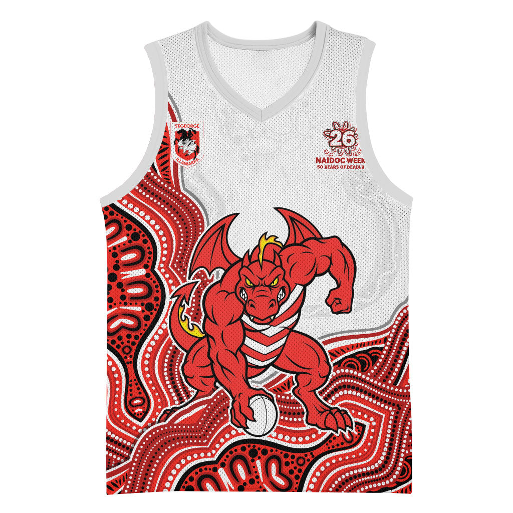 St. George Illawarra Dragons NAIDOC Week 2026 Basketball Jersey First Nations of Australia Aboriginal Mascot Rugby