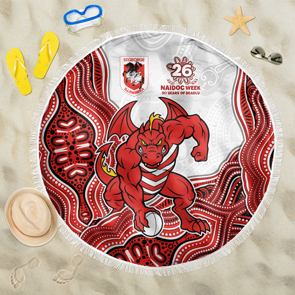 St. George Illawarra Dragons NAIDOC Week 2026 Beach Blanket First Nations of Australia Aboriginal Mascot Rugby