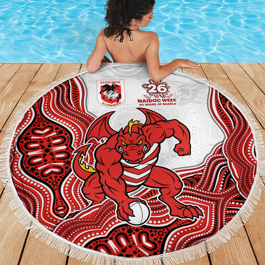 St. George Illawarra Dragons NAIDOC Week 2026 Beach Blanket First Nations of Australia Aboriginal Mascot Rugby