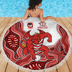 St. George Illawarra Dragons NAIDOC Week 2026 Beach Blanket First Nations of Australia Aboriginal Mascot Rugby