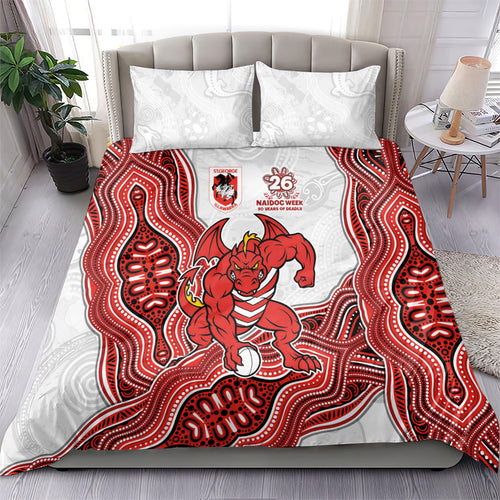 St. George Illawarra Dragons NAIDOC Week 2026 Bedding Set First Nations of Australia Aboriginal Mascot Rugby