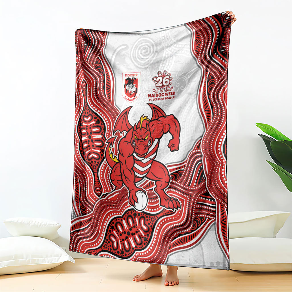 St. George Illawarra Dragons NAIDOC Week 2026 Blanket First Nations of Australia Aboriginal Mascot Rugby
