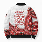 St. George Illawarra Dragons NAIDOC Week 2026 Bomber Puffer Jacket First Nations of Australia Aboriginal Mascot Rugby
