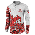 St. George Illawarra Dragons NAIDOC Week 2026 Button Sweatshirt First Nations of Australia Aboriginal Mascot Rugby