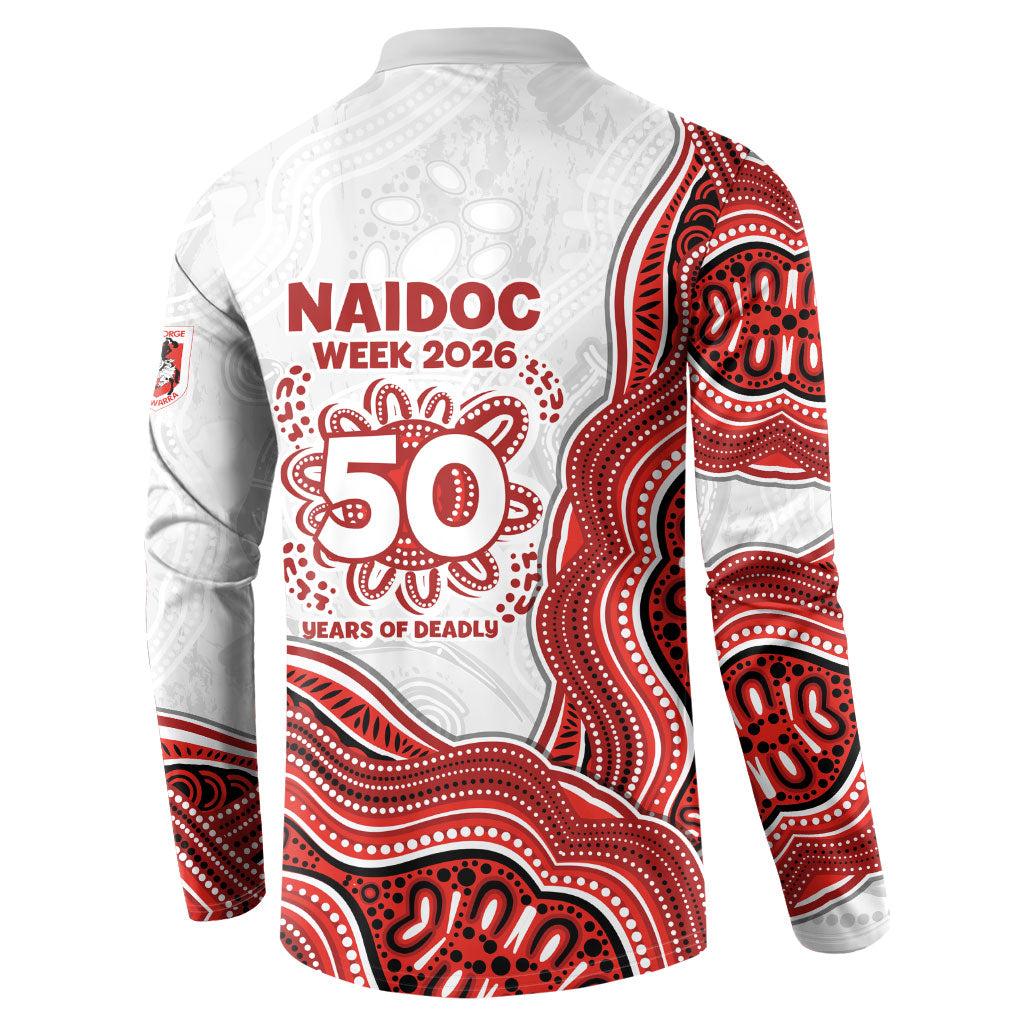 St. George Illawarra Dragons NAIDOC Week 2026 Button Sweatshirt First Nations of Australia Aboriginal Mascot Rugby