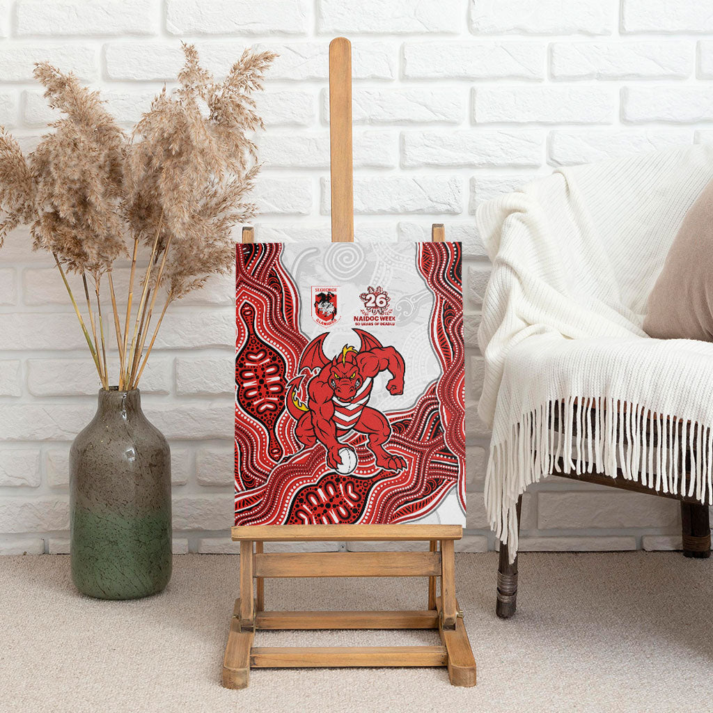 St. George Illawarra Dragons NAIDOC Week 2026 Canvas Wall Art First Nations of Australia Aboriginal Mascot Rugby