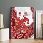 St. George Illawarra Dragons NAIDOC Week 2026 Canvas Wall Art First Nations of Australia Aboriginal Mascot Rugby