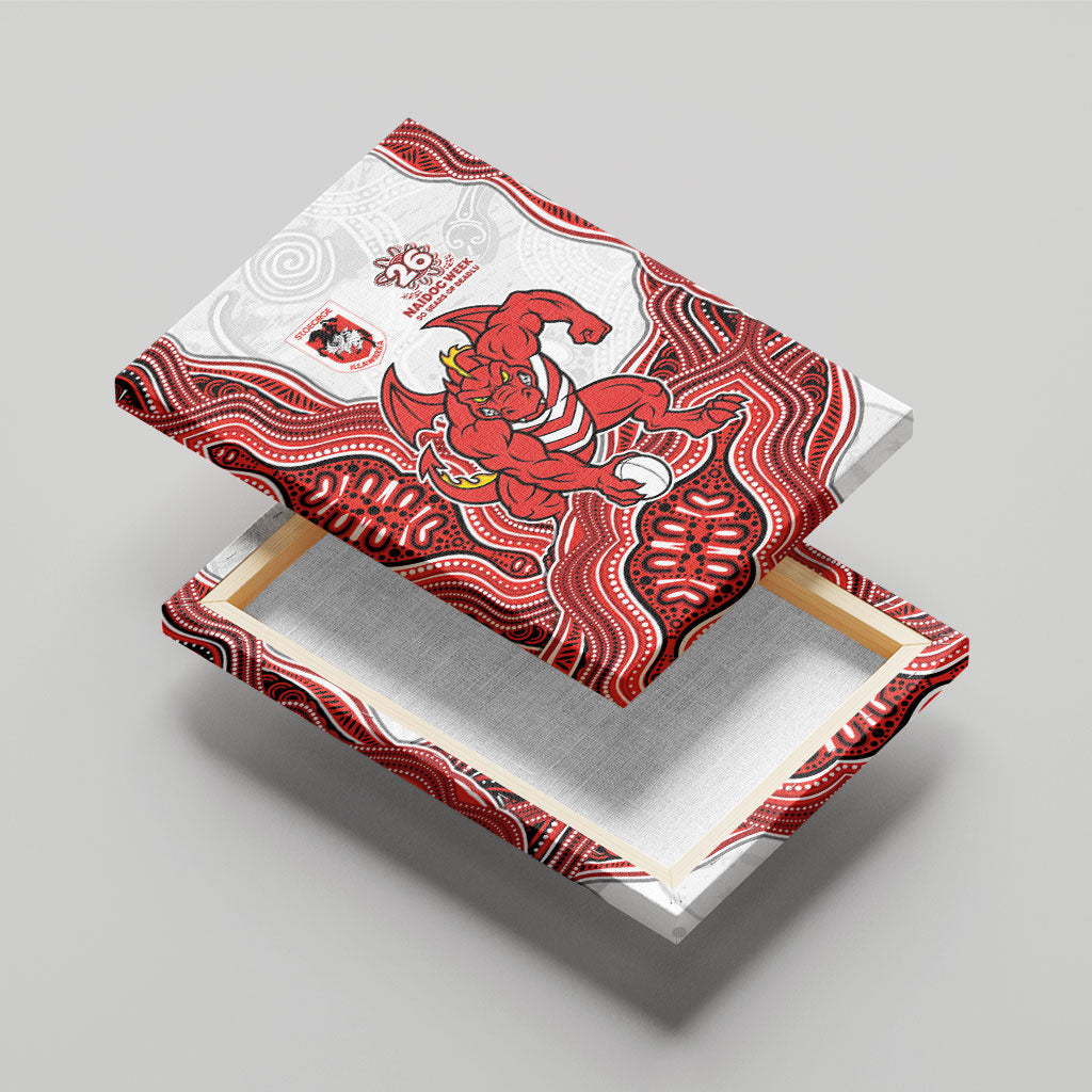 St. George Illawarra Dragons NAIDOC Week 2026 Canvas Wall Art First Nations of Australia Aboriginal Mascot Rugby