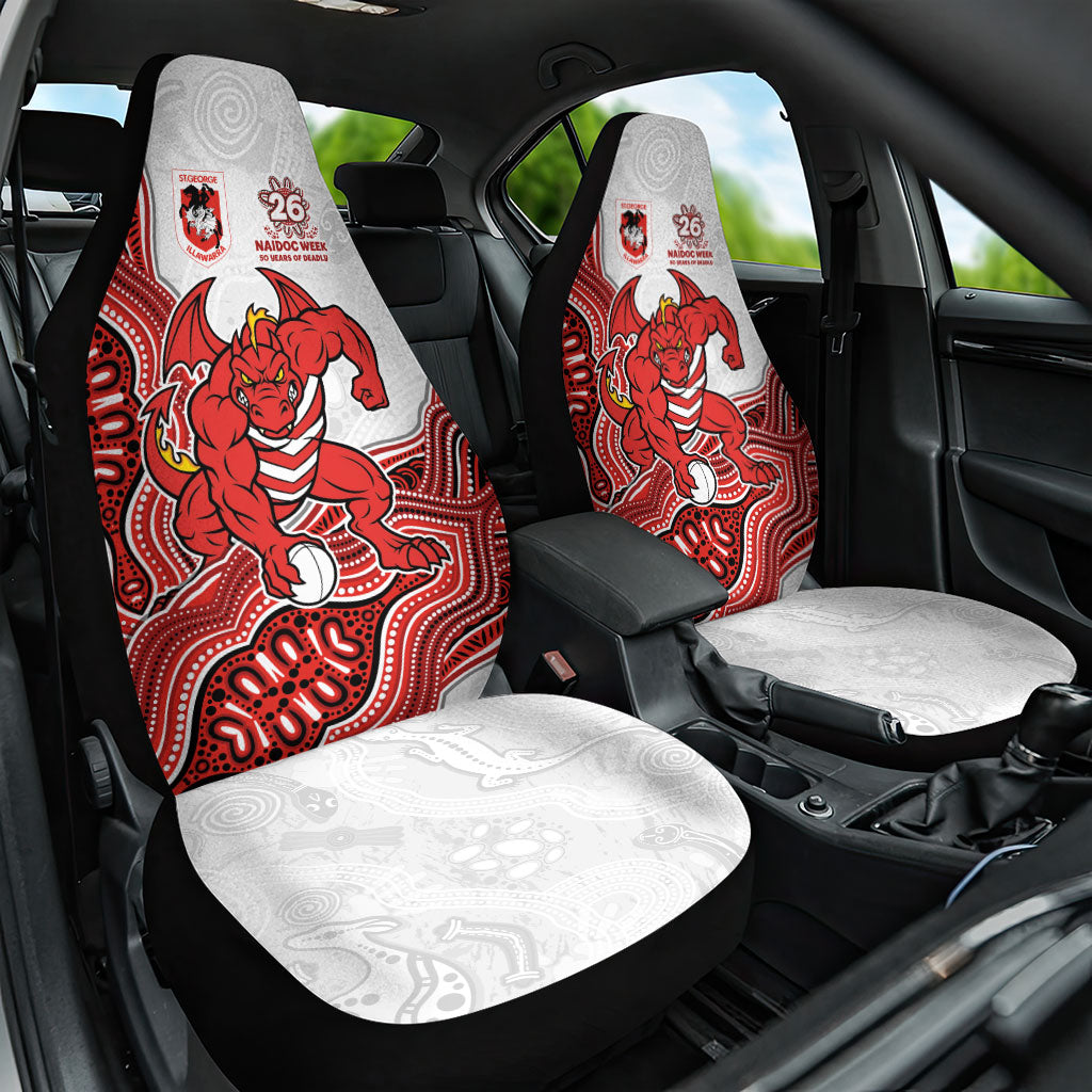 St. George Illawarra Dragons NAIDOC Week 2026 Car Seat Cover First Nations of Australia Aboriginal Mascot Rugby