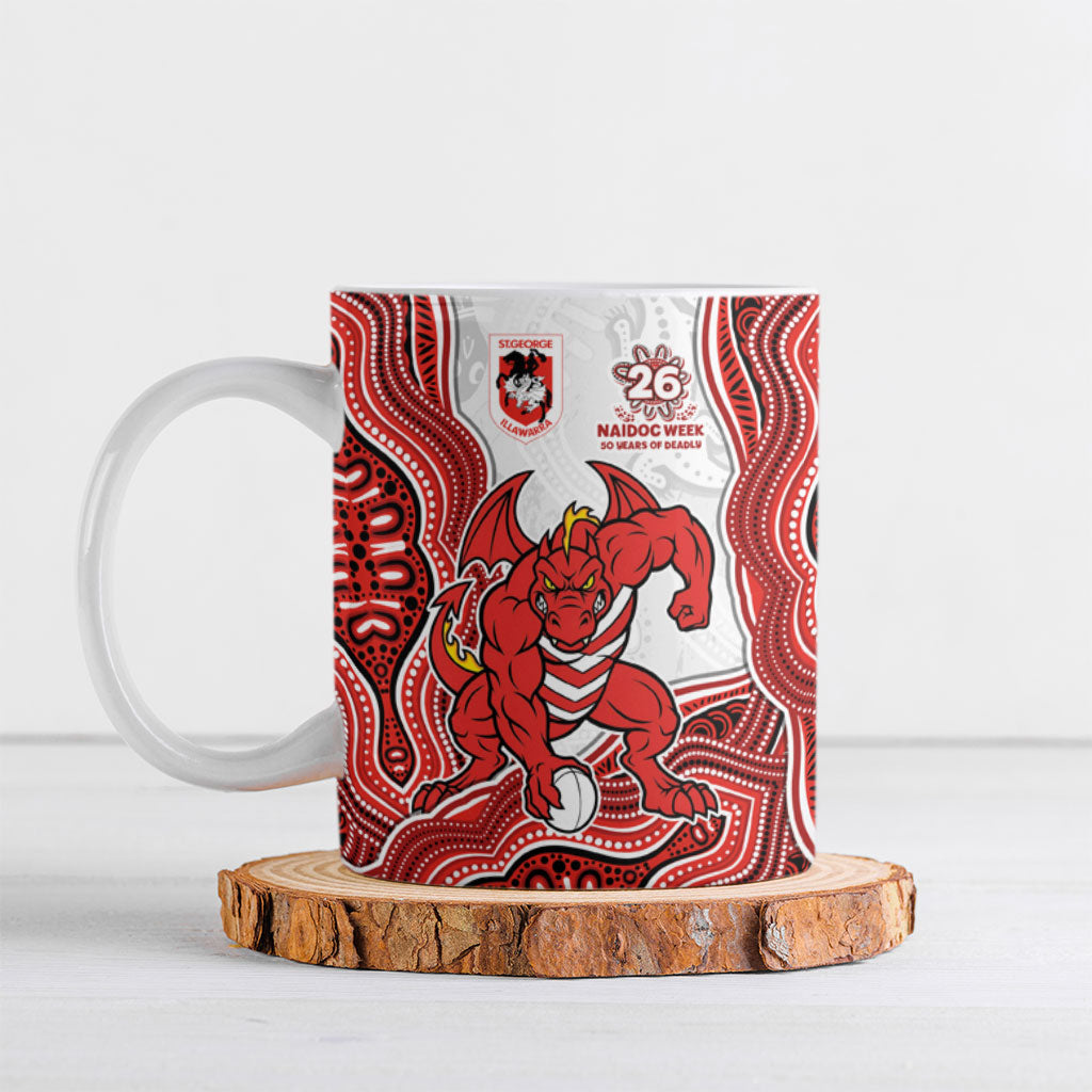 St. George Illawarra Dragons NAIDOC Week 2026 Ceramic Mug First Nations of Australia Aboriginal Mascot Rugby