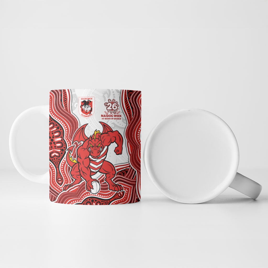 St. George Illawarra Dragons NAIDOC Week 2026 Ceramic Mug First Nations of Australia Aboriginal Mascot Rugby