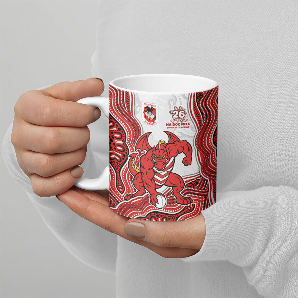 St. George Illawarra Dragons NAIDOC Week 2026 Ceramic Mug First Nations of Australia Aboriginal Mascot Rugby