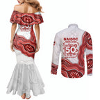 St. George Illawarra Dragons NAIDOC Week 2026 Couples Matching Mermaid Dress and Long Sleeve Button Shirt First Nations of Australia Aboriginal Mascot Rugby