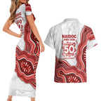 St. George Illawarra Dragons NAIDOC Week 2026 Couples Matching Short Sleeve Bodycon Dress and Hawaiian Shirt First Nations of Australia Aboriginal Mascot Rugby