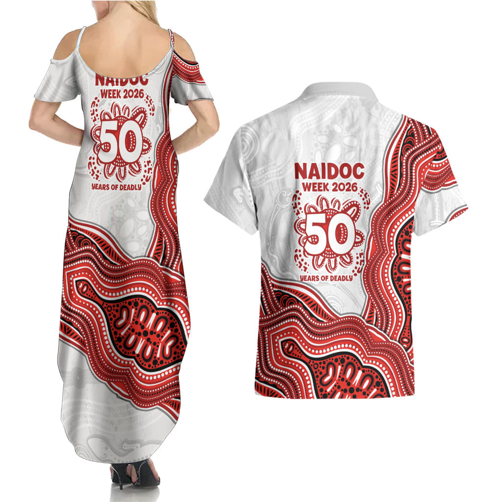 St. George Illawarra Dragons NAIDOC Week 2026 Couples Matching Summer Maxi Dress and Hawaiian Shirt First Nations of Australia Aboriginal Mascot Rugby