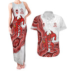 St. George Illawarra Dragons NAIDOC Week 2026 Couples Matching Tank Maxi Dress and Hawaiian Shirt First Nations of Australia Aboriginal Mascot Rugby