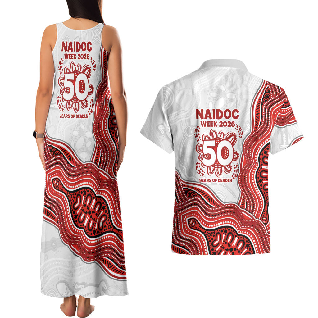St. George Illawarra Dragons NAIDOC Week 2026 Couples Matching Tank Maxi Dress and Hawaiian Shirt First Nations of Australia Aboriginal Mascot Rugby