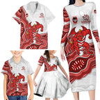 St. George Illawarra Dragons NAIDOC Week 2026 Family Matching Long Sleeve Bodycon Dress and Hawaiian Shirt First Nations of Australia Aboriginal Mascot Rugby