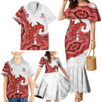 St. George Illawarra Dragons NAIDOC Week 2026 Family Matching Mermaid Dress and Hawaiian Shirt First Nations of Australia Aboriginal Mascot Rugby