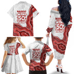 St. George Illawarra Dragons NAIDOC Week 2026 Family Matching Off The Shoulder Long Sleeve Dress and Hawaiian Shirt First Nations of Australia Aboriginal Mascot Rugby