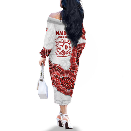 St. George Illawarra Dragons NAIDOC Week 2026 Family Matching Off The Shoulder Long Sleeve Dress and Hawaiian Shirt First Nations of Australia Aboriginal Mascot Rugby