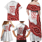 St. George Illawarra Dragons NAIDOC Week 2026 Family Matching Off Shoulder Maxi Dress and Hawaiian Shirt First Nations of Australia Aboriginal Mascot Rugby