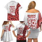 St. George Illawarra Dragons NAIDOC Week 2026 Family Matching Off Shoulder Short Dress and Hawaiian Shirt First Nations of Australia Aboriginal Mascot Rugby