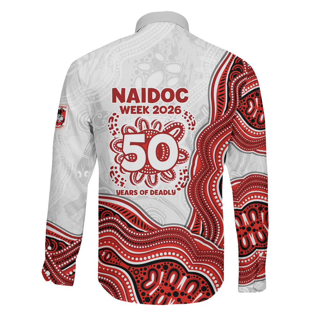 St. George Illawarra Dragons NAIDOC Week 2026 Family Matching Off Shoulder Short Dress and Hawaiian Shirt First Nations of Australia Aboriginal Mascot Rugby