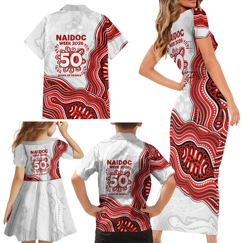 St. George Illawarra Dragons NAIDOC Week 2026 Family Matching Short Sleeve Bodycon Dress and Hawaiian Shirt First Nations of Australia Aboriginal Mascot Rugby
