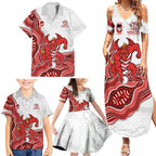 St. George Illawarra Dragons NAIDOC Week 2026 Family Matching Summer Maxi Dress and Hawaiian Shirt First Nations of Australia Aboriginal Mascot Rugby