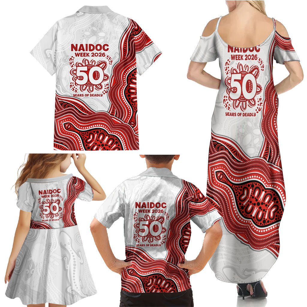 St. George Illawarra Dragons NAIDOC Week 2026 Family Matching Summer Maxi Dress and Hawaiian Shirt First Nations of Australia Aboriginal Mascot Rugby