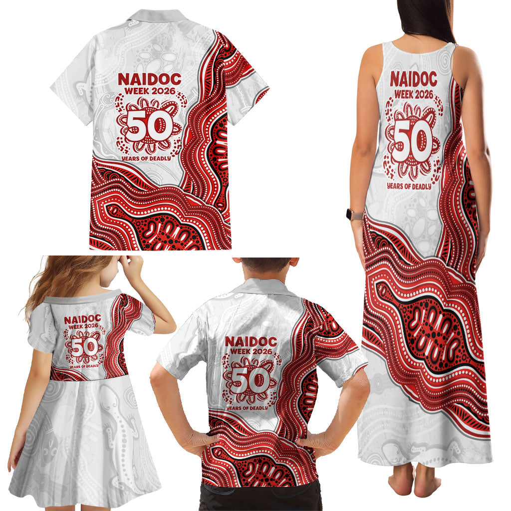 St. George Illawarra Dragons NAIDOC Week 2026 Family Matching Tank Maxi Dress and Hawaiian Shirt First Nations of Australia Aboriginal Mascot Rugby